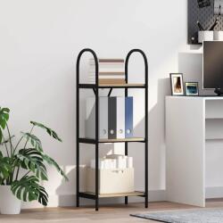vidaXL Raft pentru carti Stejar sonoma 40 x 30 x 109 cm Lemn compozit GartenMobel Dekor (879936) Biblioteca