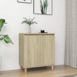 vidaXL Servanta picioare din lemn masiv stejar sonoma 60x35x70 cm PAL GartenMobel Dekor (806070) Comoda