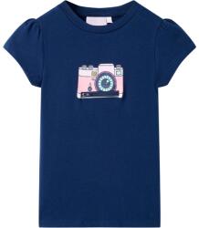 vidaXL Tricou pentru copii, bleumarin, 116 GartenMobel Dekor (10471)