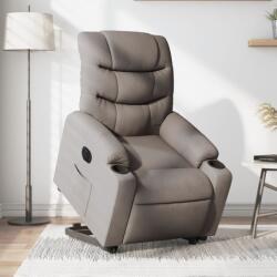 vidaXL Fotoliu electric rabatabil cu ridicare, gri taupe, textil GartenMobel Dekor (3206670)