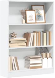 vidaXL Biblioteca, alb, 80x24x109 cm, lemn prelucrat GartenMobel Dekor (857835) Biblioteca