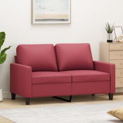 vidaXL Canapea cu 2 locuri, rosu vin, 120 cm, material textil GartenMobel Dekor (359135) Canapea