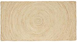 vidaXL Covor Natural si Alb 100 x 200 cm Iuta GartenMobel Dekor (42010719) Covor