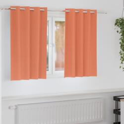 vidaXL Perdele Opaque cu Inel 2 pcs Terracota 140 x 140 cm Poliester GartenMobel Dekor (4107413)