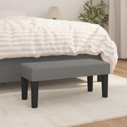vidaXL Banca, gri închis, 70x30x30 cm, textil GartenMobel Dekor (346617)