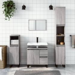 vidaXL Dulap de baie, gri sonoma, 65x33x60 cm, lemn prelucrat GartenMobel Dekor (831618)