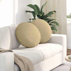 vidaXL Perne de Sezut 2 pcs Gri Verde Ø 50 cm Tesatura din corduroy GartenMobel Dekor (42014190)
