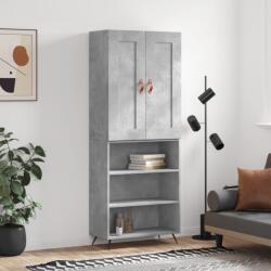 vidaXL Dulap înalt, gri beton, 69, 5x34x180, lemn compozit GartenMobel Dekor (3200045) Comoda