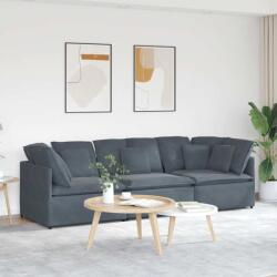 vidaXL Canapea modulara cu perne catifea gri închis GartenMobel Dekor (3321280) Canapea