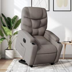 vidaXL Fotoliu electric rabatabil cu ridicare, gri taupe, textil GartenMobel Dekor (3204628)