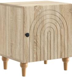vidaXL Noptiera cu usa, stejar sonoma, 43 x 34, 5 x 50 cm, lemn prelucrat (894109)