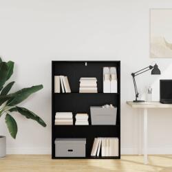 vidaXL Raft pentru carti Stejar Negru 60 x 30 x 76.5 cm Lemn compozit GartenMobel Dekor (8003717) Biblioteca