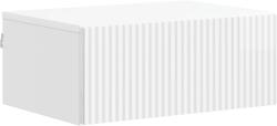 vidaXL Noptiera suspendata alba lucioasa cu sertar, 49 x 34, 5 x 20 cm (898453)