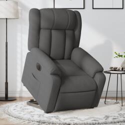 vidaXL Fotoliu electric rabatabil cu ridicare, gri închis, textil GartenMobel Dekor (3205341)