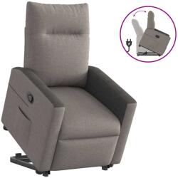 vidaXL Fotoliu rabatabil cu ridicare pe verticala, gri taupe, textil GartenMobel Dekor (3324057)