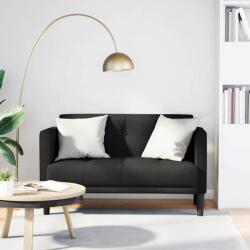 vidaXL Canapea loveseat, negru, 111 cm, textil GartenMobel Dekor (4100562) Canapea