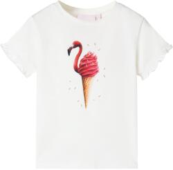 vidaXL Tricou pentru copii, ecru, 104 GartenMobel Dekor (10800)