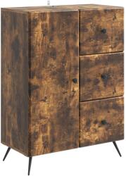 vidaXL Bufet cu sertar Stejar fumuriu 66 x 34, 5 x 90 cm Lemn prelucrat GartenMobel Dekor (895550) Comoda