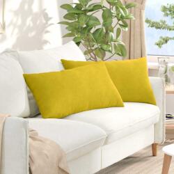 vidaXL Perne pentru canapea 2 pcs Galben 80 x 40 cm GartenMobel Dekor (42013720)