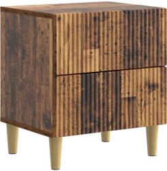 vidaXL Noptiera cu 2 sertare din lemn prelucrat, finisaj lemn vechi, 43x34, 5x48 cm (894541)