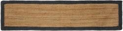 vidaXL Covor de iuta handmade gri închis 60x200 cm pentru hol si living (42010680) Covor