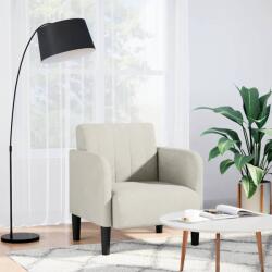 vidaXL Canapea Scaun cu Cotiere Crem 54 cm Catifea GartenMobel Dekor (4100585)