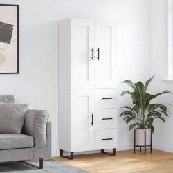vidaXL Dulap înalt, alb, 69, 5x34x180 cm, lemn compozit GartenMobel Dekor (3200025) Comoda