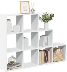 vidaXL Biblioteca/separator 3 niveluri, alb, 137, 5x29x103, 5 cm lemn GartenMobel Dekor (857976) Biblioteca