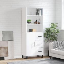 vidaXL Dulap înalt, alb, 69, 5x34x180 cm, lemn compozit GartenMobel Dekor (3189469) Comoda