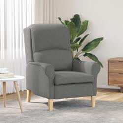 vidaXL Fotoliu gri închis Gri închis Tesatura si lemn Standard Ergonomic GartenMobel Dekor (42009872)