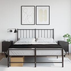 vidaXL Noptiere, 2 buc. , negru, 36x39x50, 5 cm, otel GartenMobel Dekor (842923)