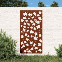vidaXL Decor de perete 105x55 cm design frunze artar otel Corten GartenMobel Dekor (824479)