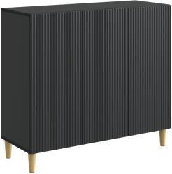 vidaXL Bufet Negru 89 x 34, 5 x 80 cm Lemn prelucrat GartenMobel Dekor (894646) Comoda