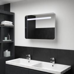 vidaXL Dulap de baie cu oglinda si LED, 80 x 9, 5 x 55 cm GartenMobel Dekor (285120)