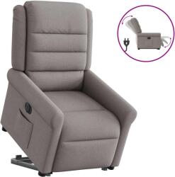 vidaXL Fotoliu electric rabatabil cu ridicare, gri taupe, textil GartenMobel Dekor (3303341)