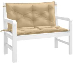 vidaXL Perne banca de gradina, 2 buc. , melanj bej, 100x50x7cm, textil GartenMobel Dekor (4002589)