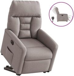 vidaXL Fotoliu electric rabatabil cu ridicare, gri taupe, textil GartenMobel Dekor (3303059)