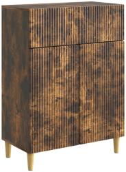 vidaXL Bufet cu sertar Stejar fumuriu 66 x 34, 5 x 90 cm Lemn prelucrat GartenMobel Dekor (894640) Comoda