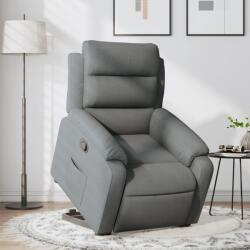 vidaXL Fotoliu rabatabil cu ridicare pe verticala, gri închis, textil GartenMobel Dekor (3204981)