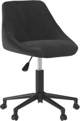 vidaXL Scaun de masa pivotant, negru, catifea GartenMobel Dekor (3089029)