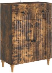 vidaXL Bufet cu sertar Stejar fumuriu 66 x 34, 5 x 90 cm Lemn prelucrat GartenMobel Dekor (894180) Comoda