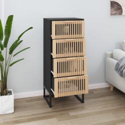 vidaXL Dulap înalt, negru, 40x30x95 cm, lemn prelucrat GartenMobel Dekor (352125) Comoda