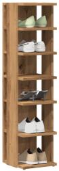 vidaXL Pantofare 2 buc. stejar artizanal, 28x27x102 cm, lemn prelucrat GartenMobel Dekor (856667) Pantofar