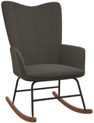 vidaXL Scaun balansoar, gri închis, catifea GartenMobel Dekor (327744) Balansoar