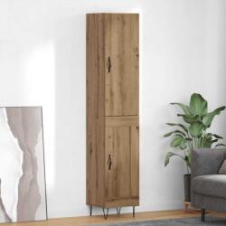 vidaXL Bufet Stejar Artizanal 34, 5 x 34 x 90 cm Lemn compozit GartenMobel Dekor (3402727) Comoda