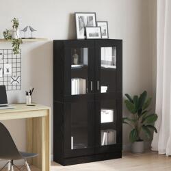 vidaXL Dulap pentru carti Stejar Negru 82, 5 x 30, 5 x 150 cm GartenMobel Dekor (3329276) Biblioteca