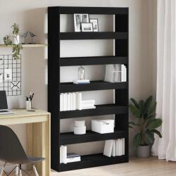 vidaXL Dulap pentru carti Negru 100 x 30 x 198 cm Lemn compozit GartenMobel Dekor (3333925) Biblioteca