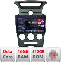 Edotec Navigatie Android Kia Carens 2006-2012 cu QLED 2K, 16GB RAM si 512GB (KIT-carens-2006+EDT-E809-2K)