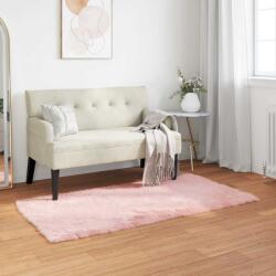 vidaXL Covor din Lana Faux Tafalla Roz 60 x 110 cm Poliester GartenMobel Dekor (42021543) Covor