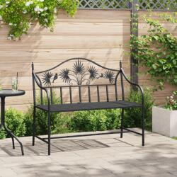 vidaXL Banca metalica vintage Neagra Otel acoperit cu pulbere Standard GartenMobel Dekor (42008115)